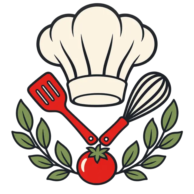 Clean source artwork for the Chef Hat and Laurel embroidery design.