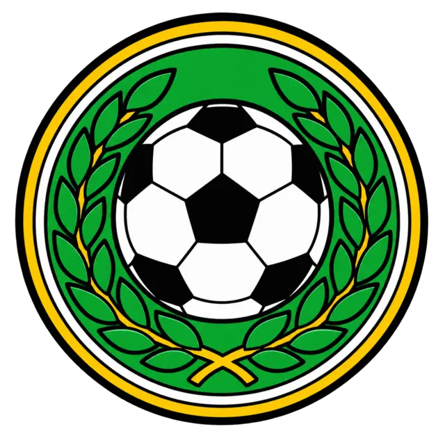 Clean source artwork for the Soccer Laurel Patch embroidery design.